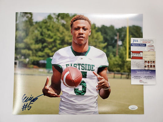 MVP Authentics Eastside High School Eric Stokes Autographed Signed 11X14 Photo Jsa Coa 71.10 sports jersey framing , jersey framing