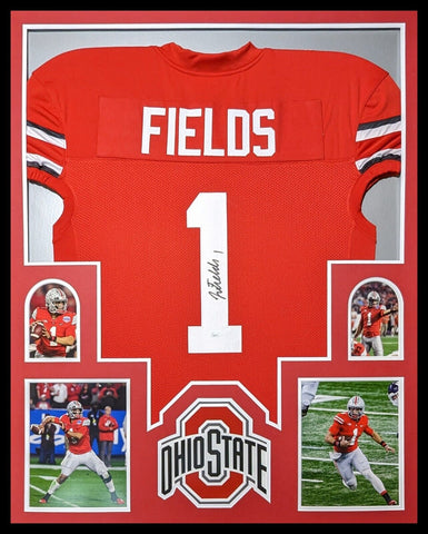 Justin Fields Autographed Ohio State 8x10 Photo - JSA COA (Horizontal)