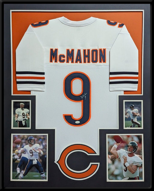 MVP Authentics Framed Chicago Bears Jim Mcmahon Autographed Signed Jersey Jsa Coa 540 sports jersey framing , jersey framing