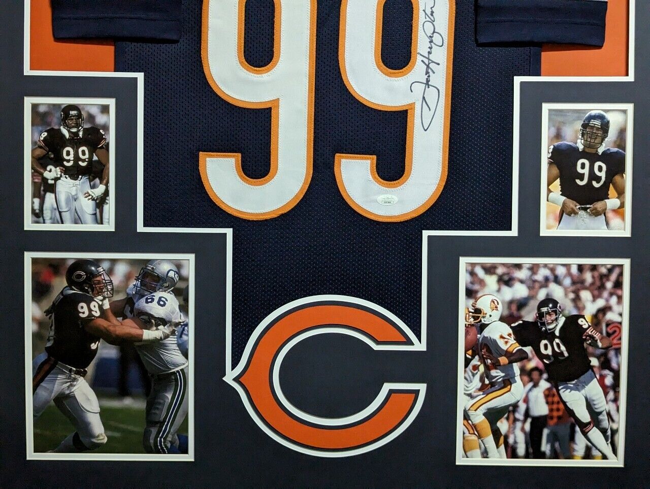 MVP Authentics Framed Dan Hampton Autographed Signed Inscribed Chicago Bears Jersey Jsa Coa 450 sports jersey framing , jersey framing