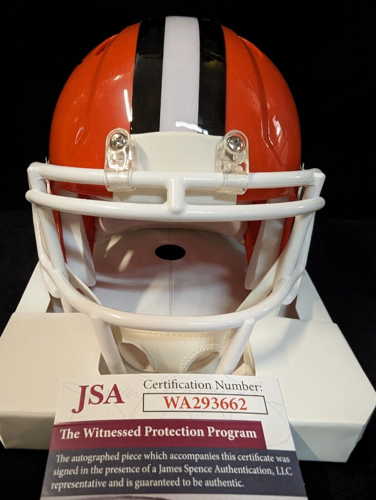 Cleveland Browns Ozzie Newsome Autographed Signed Speed Mini Helmet Jsa Coa