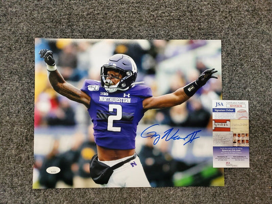 MVP Authentics Northwestern Wildcats Greg Newsome Ii Autographed Signed 11X14 Photo Jsa Coa 72 sports jersey framing , jersey framing