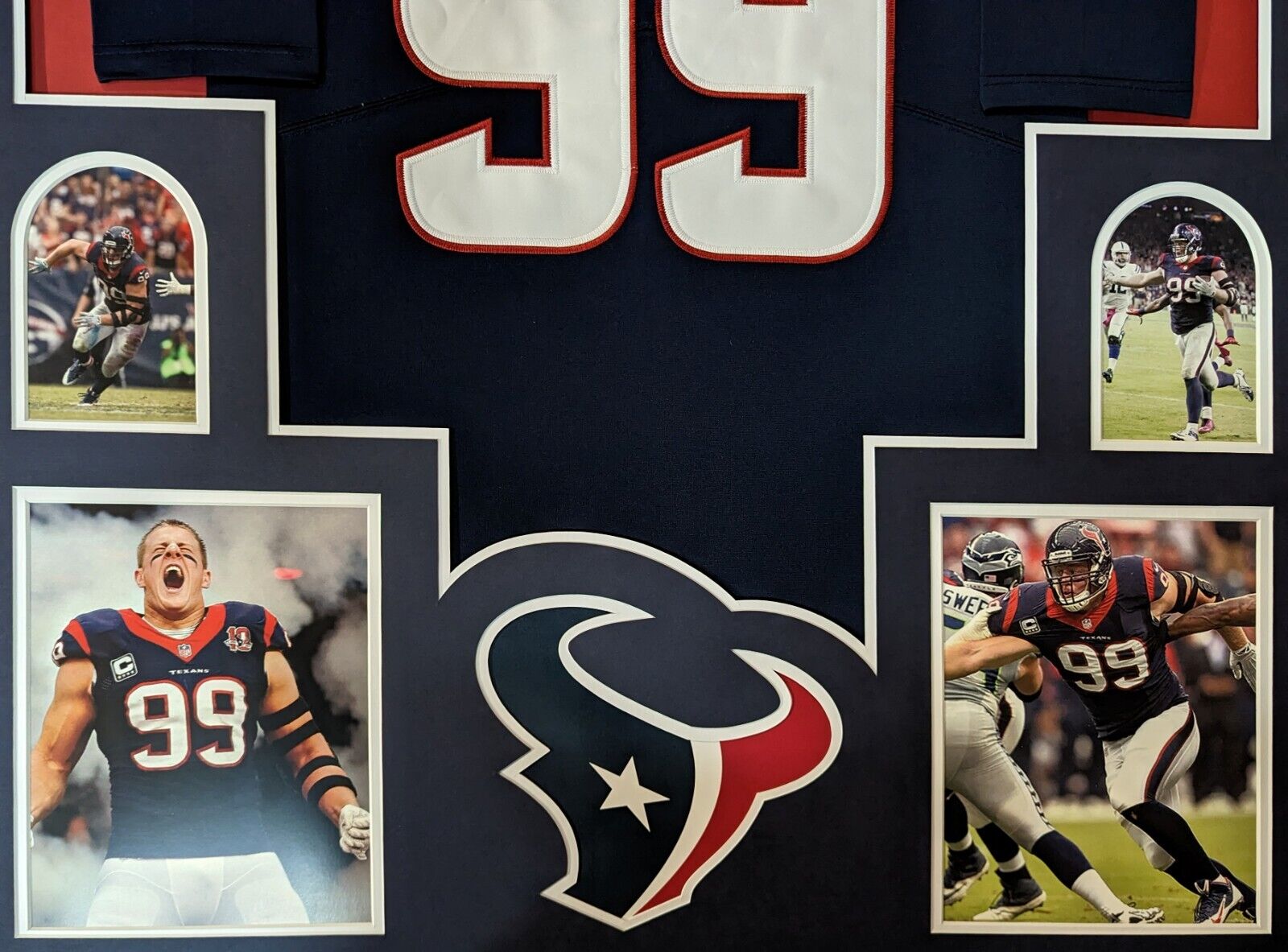 Jj watt framed jersey best sale