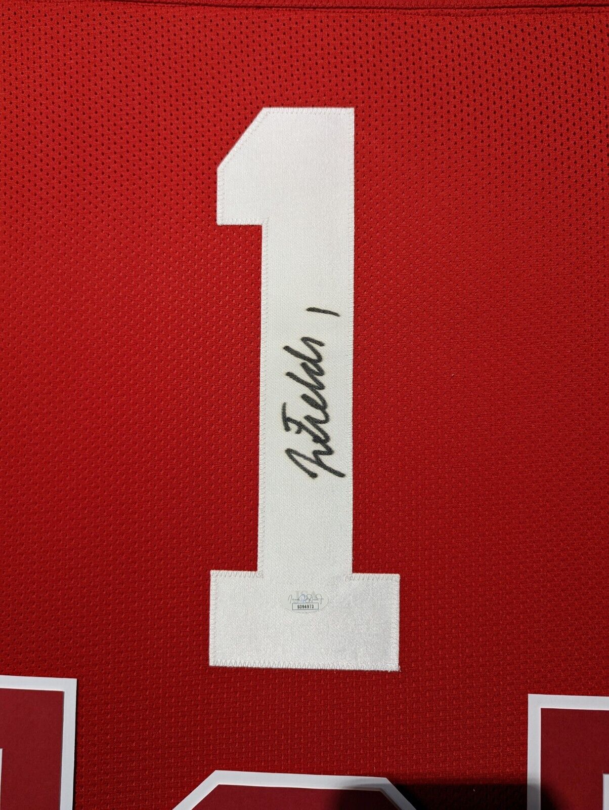 Justin Fields Autographed Ohio State Custom Black Jersey (JSA