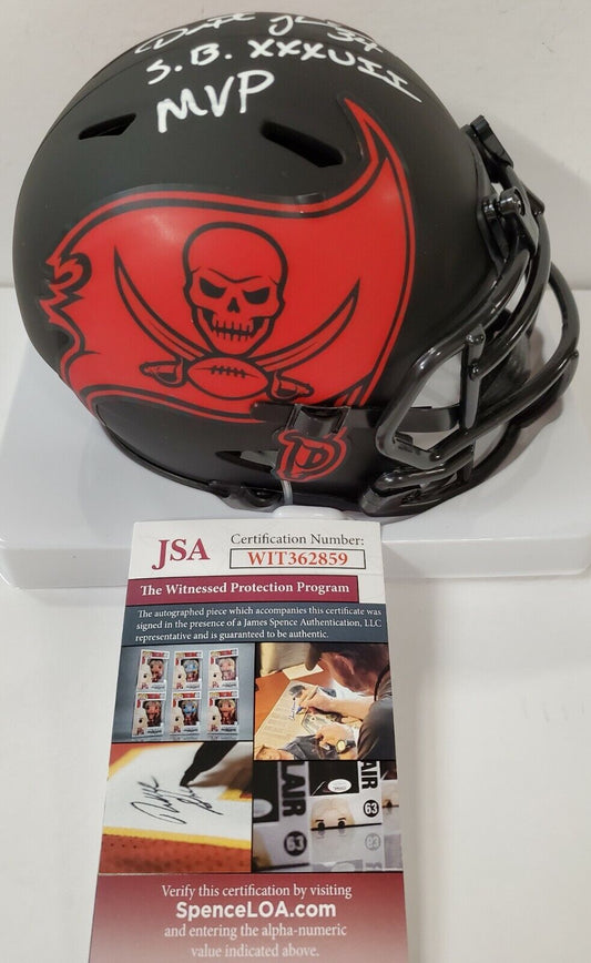 MVP Authentics Dexter Jackson Autographed Inscribed Tampa Bay Bucs Eclipse Mini Helmet Jsa Coa 116.10 sports jersey framing , jersey framing