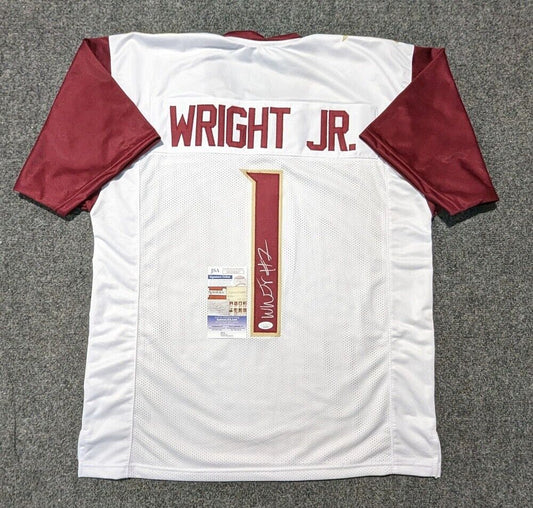 MVP Authentics Florida State Seminoles Winston Wright Jr Autographed Signed Jersey Jsa Coa 108 sports jersey framing , jersey framing