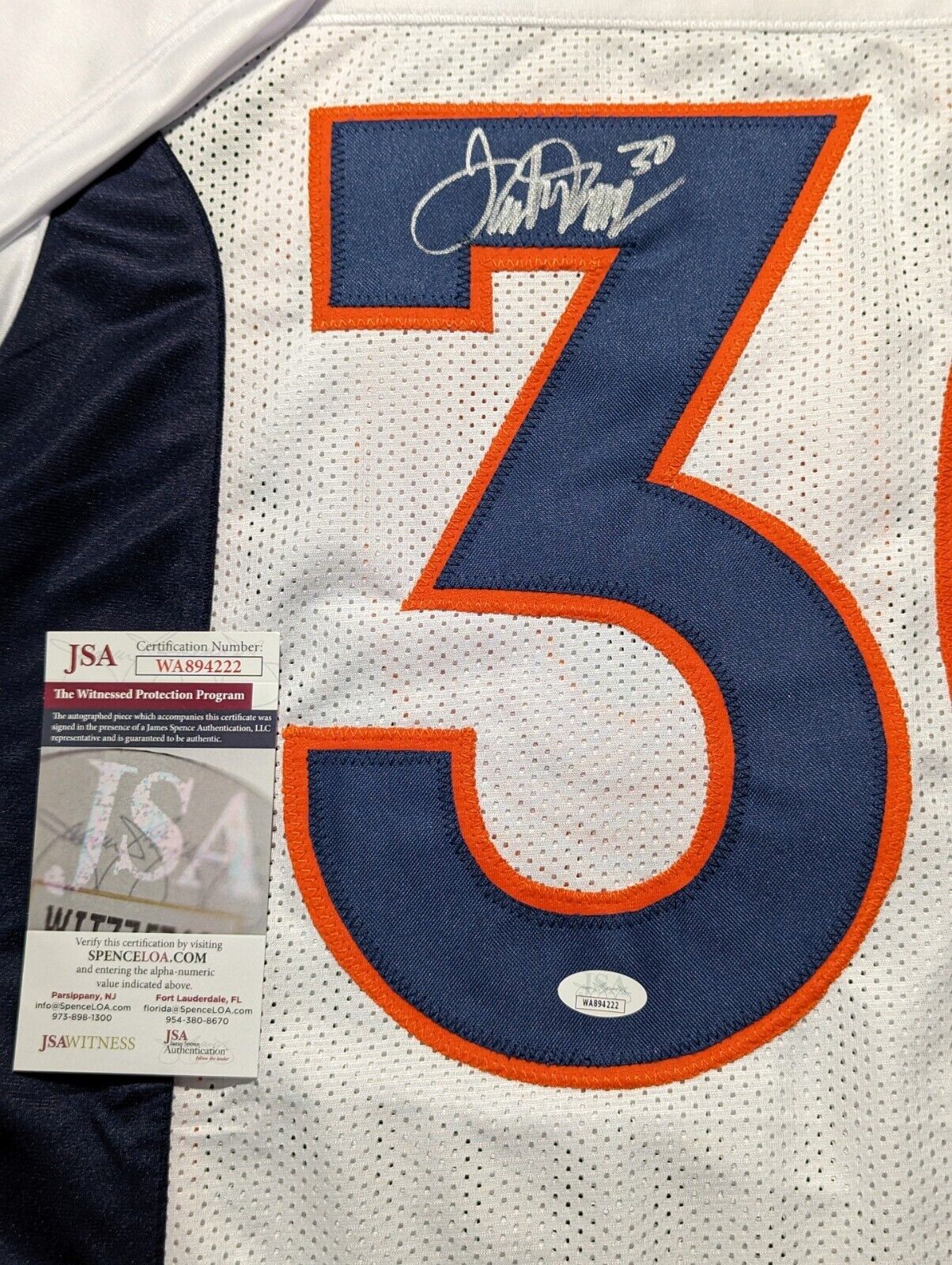 Denver Broncos Terrell Davis Autographed Signed Jersey Jsa Coa – MVP  Authentics