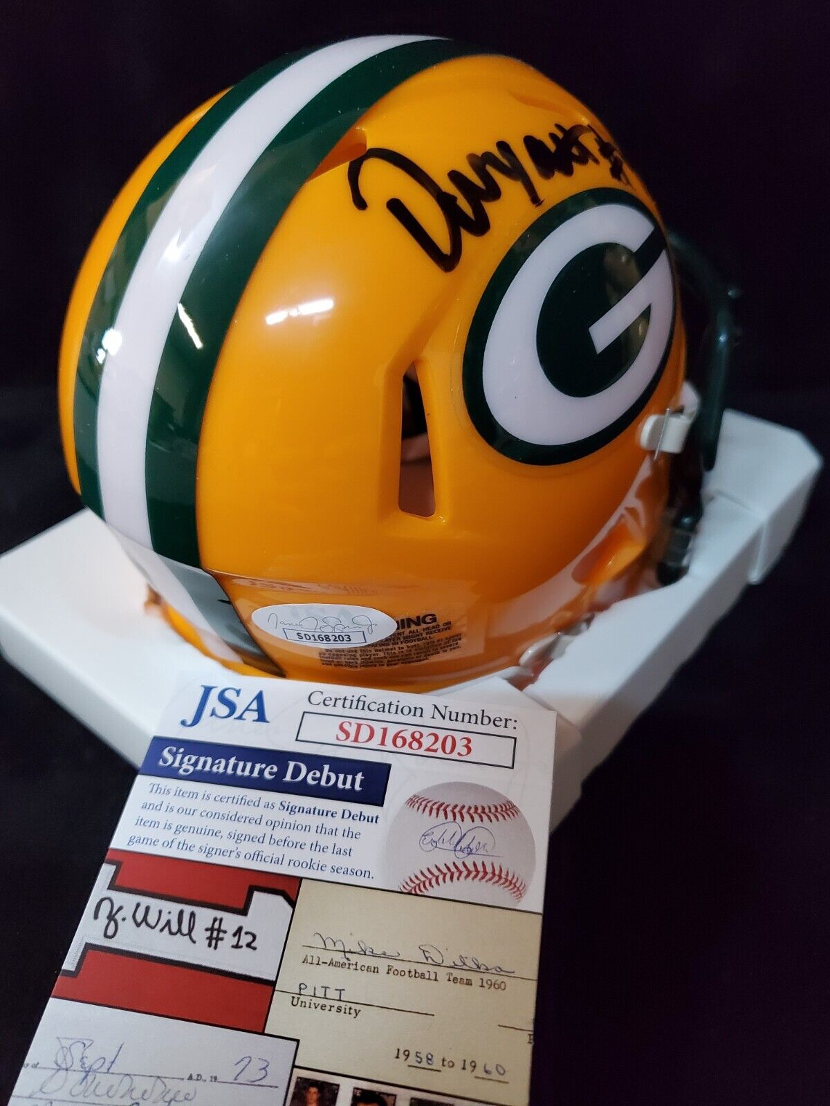 Green Bay Packers Devonte Wyatt Autographed Signed Jersey Jsa Coa
