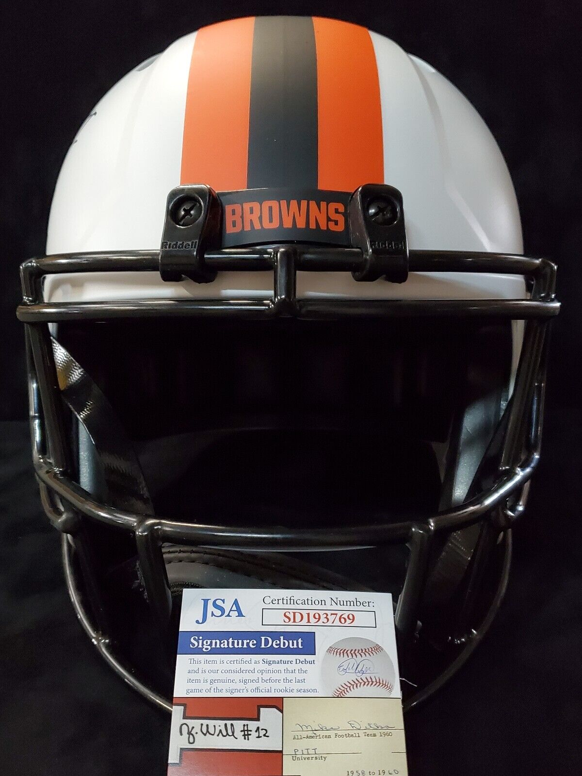 MVP Authentics Cleveland Browns Greg Newsome Ii Signed Full Size Lunar Replica Helmet Jsa Coa 279 sports jersey framing , jersey framing