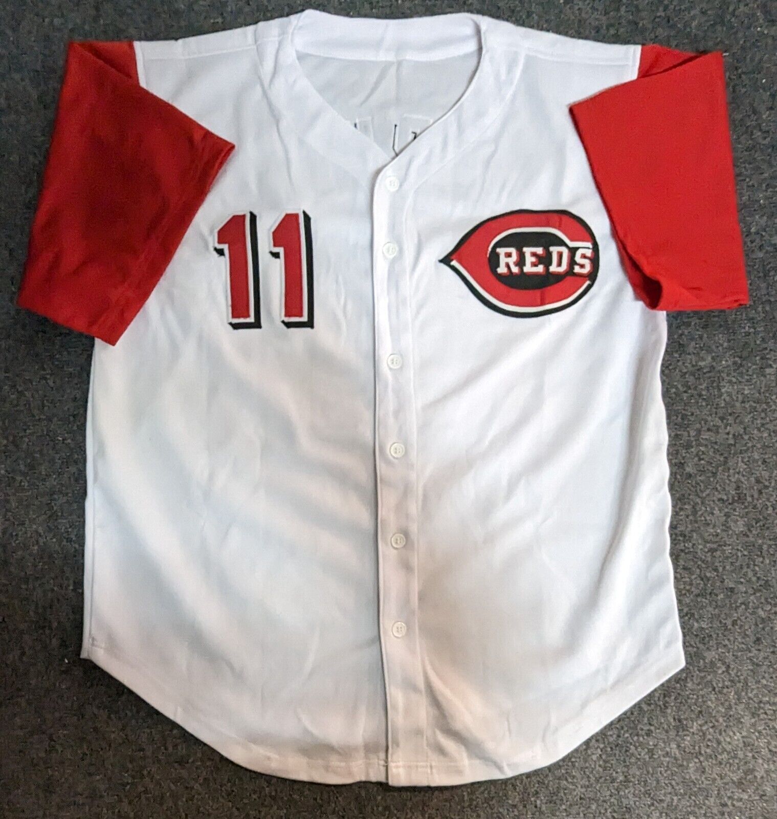 Cincinnati reds outlet barry larkin jersey