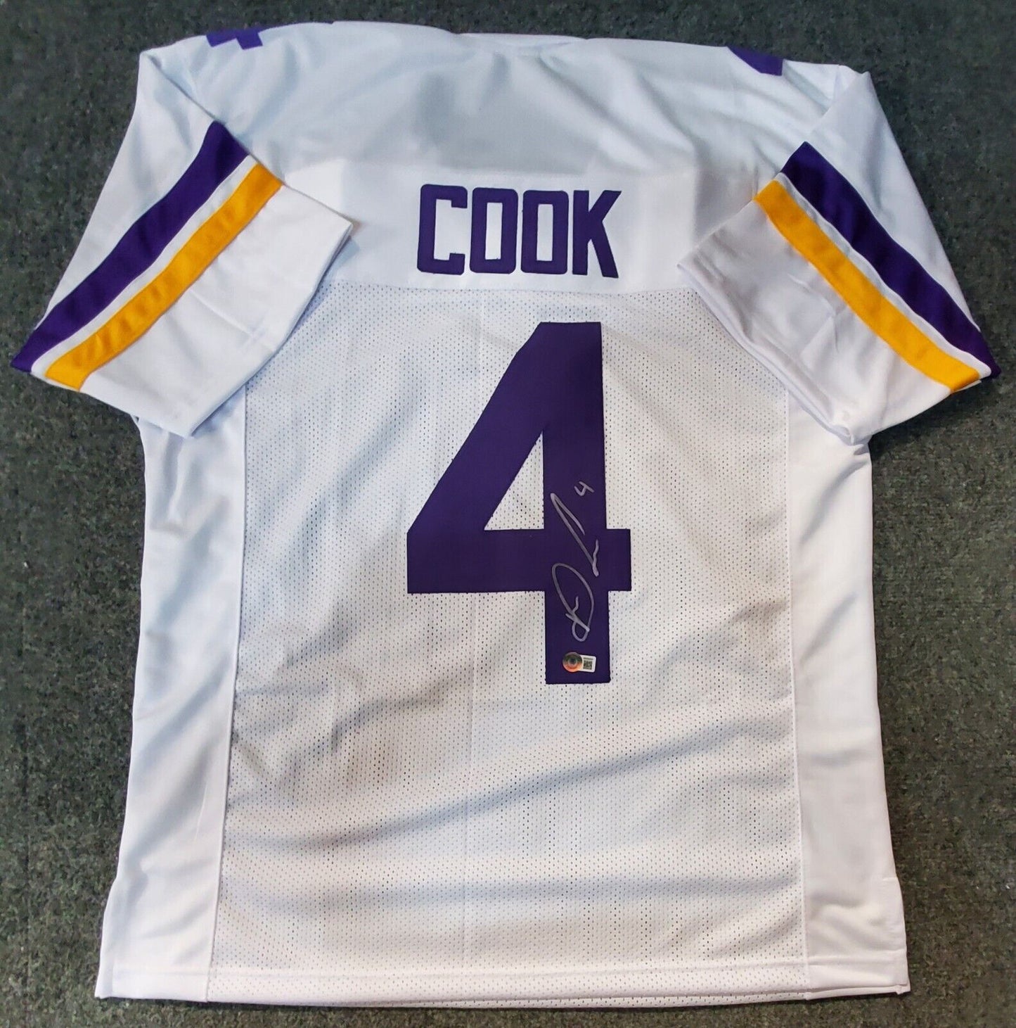 Dalvin Cook Signed Custom Purple Football Jersey