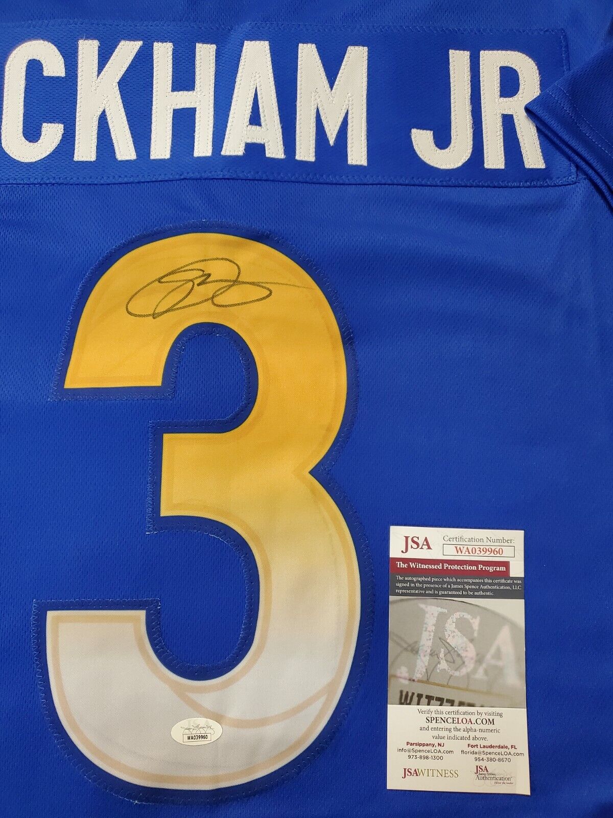 Los Angeles Rams Odell Beckham Jr Autographed Signed Jersey Jsa Coa – MVP  Authentics