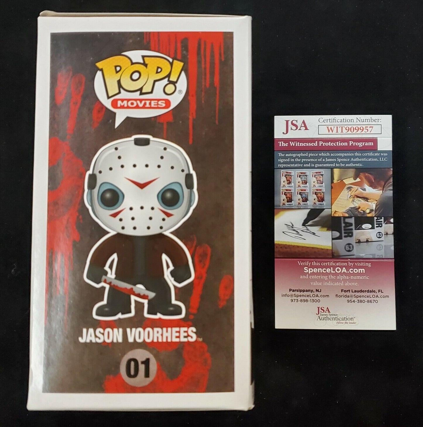 Funko Ari Lehman Signed Insc Friday The 13Th Jason Voorhees Funko Pop Jsa Coa 112.50 sports jersey framing , jersey framing