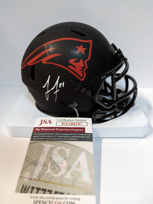 MVP Authentics New England Patriots Jonathan Jones Autographed Signed Eclipse Mini Helmet Jsa 108 sports jersey framing , jersey framing