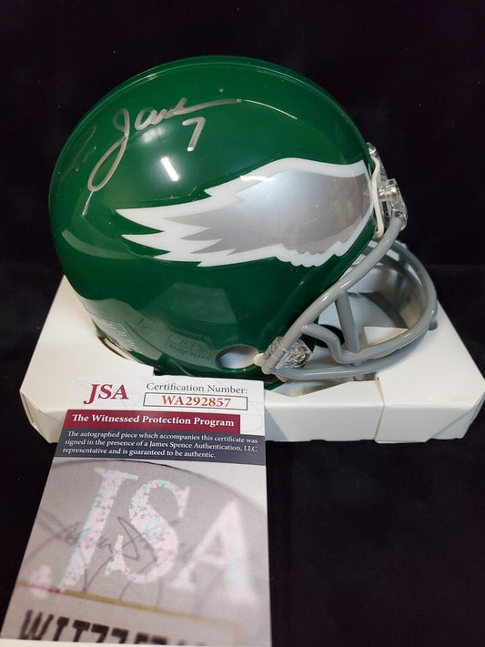 MVP Authentics Philadelphia Eagles Ron Jaworski Autographed Signed Vsr Mini Helmet Jsa Coa 108 sports jersey framing , jersey framing