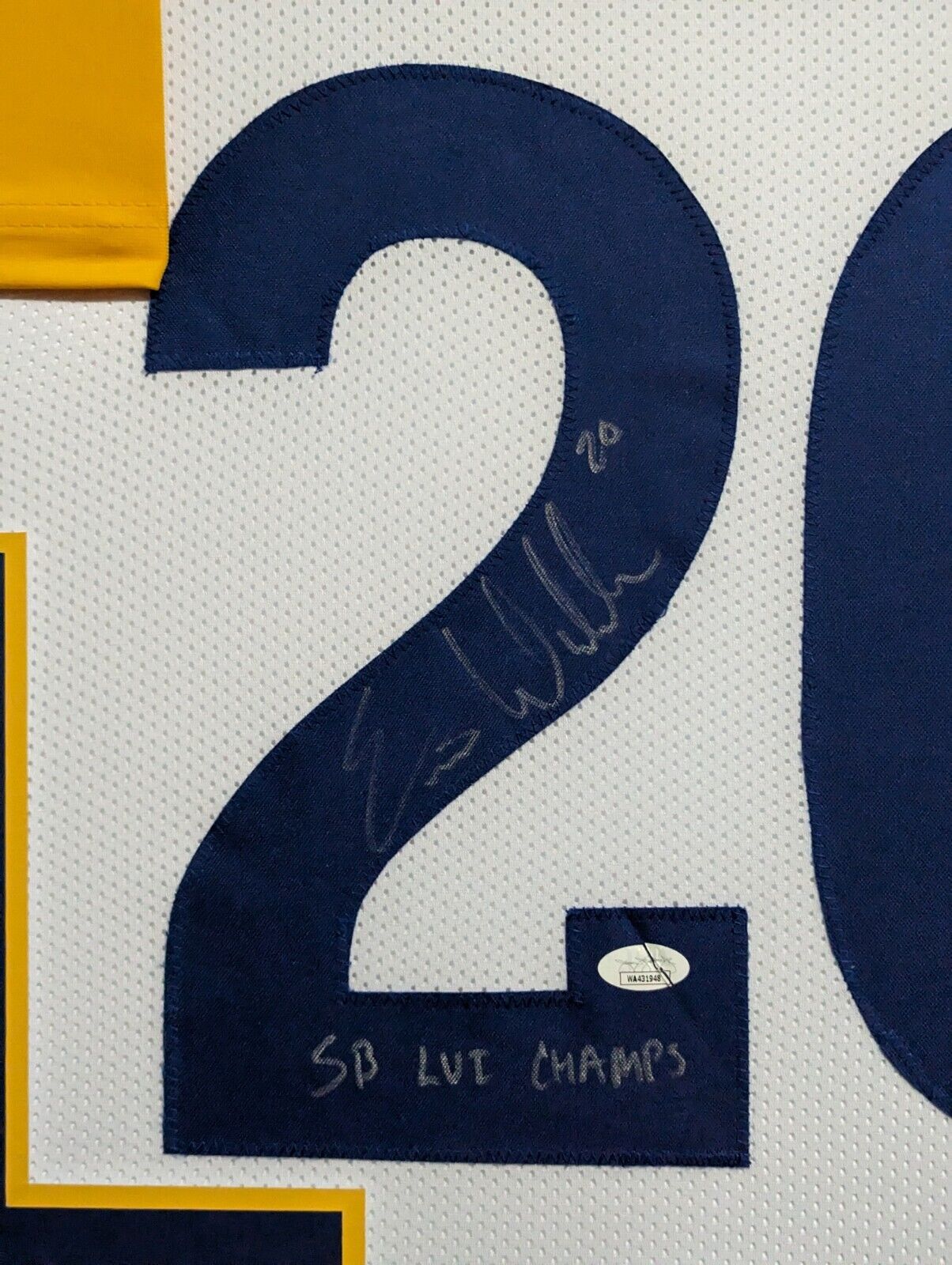 MVP Authentics Custom Framed Los Angeles Rams Eric Weddle Autographed Signed Jersey Jsa Coa 562.50 sports jersey framing , jersey framing