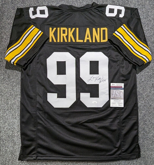 MVP Authentics Pittsburgh Steelers Levon Kirkland Autographed Signed Jersey Jsa Coa 112.50 sports jersey framing , jersey framing