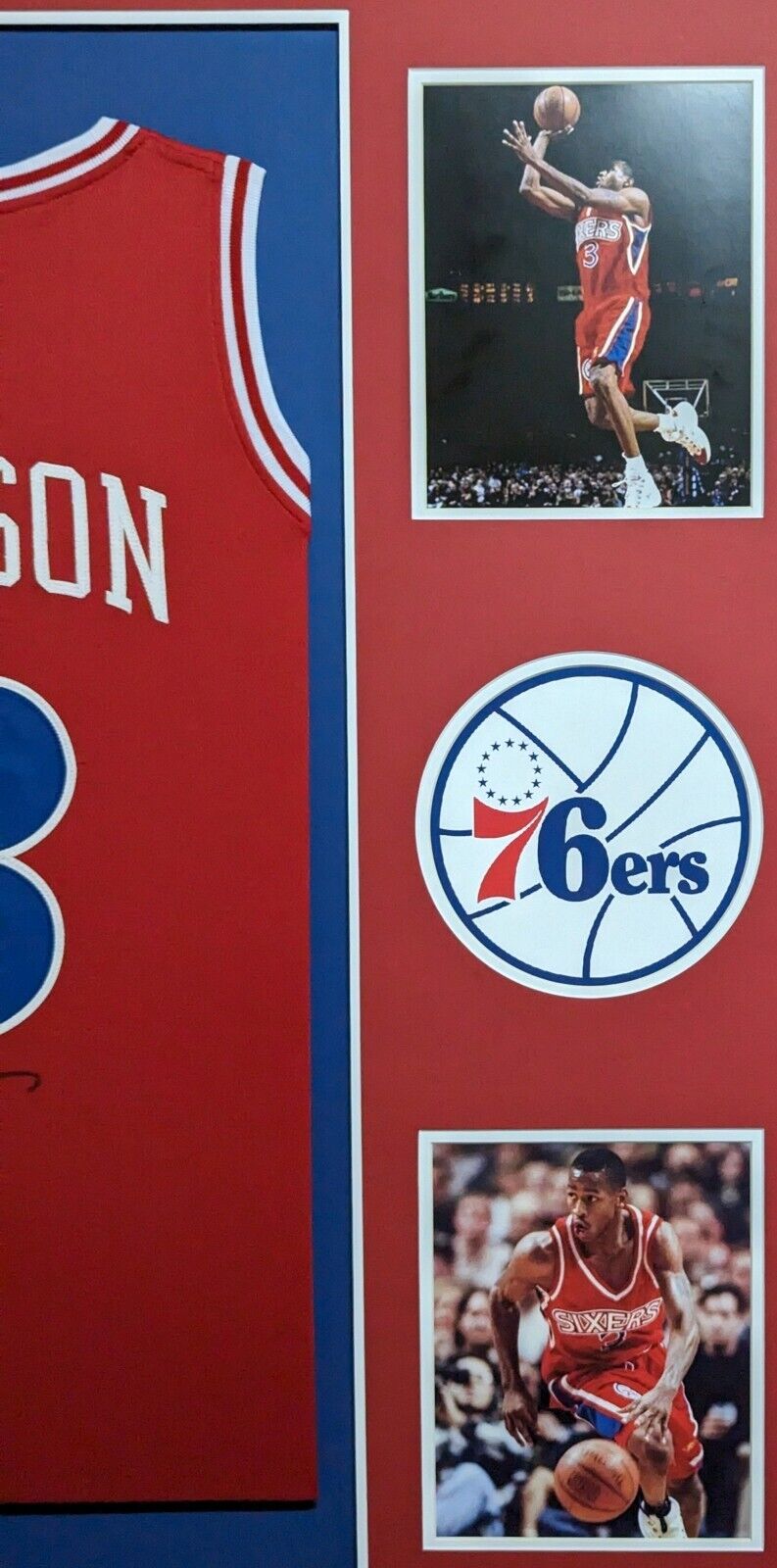 Allen Iverson Signed Philadelphia 76ers Jersey JSA Coa store Autographed