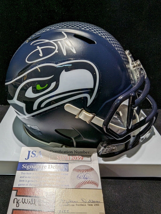 MVP Authentics Seattle Seahawks Devon Witherspoon Signed Speed Mini Helmet Jsa Coa 180 sports jersey framing , jersey framing