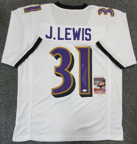 Jamal Lewis Autographed Baltimore Custom Black Football Jersey - JSA COA