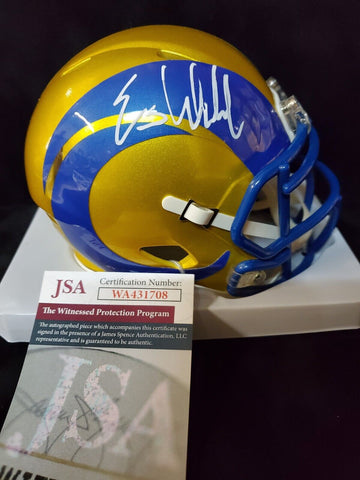 San Diego Chargers Eric Weddle Signed Black Eclipse Mini Helmet Jsa Coa