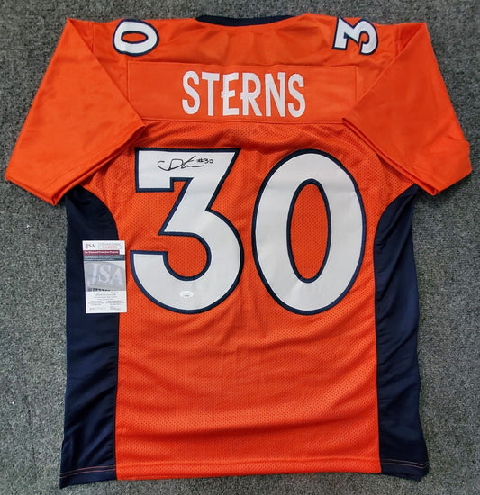 MVP Authentics Denver Broncos Caden Sterns Autographed Signed Jersey Jsa  Coa 90 sports jersey framing , jersey framing