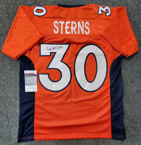 CADEN STERNS Signed Denver Broncos Custom Jersey (JSA Witnessed Protection  COA)