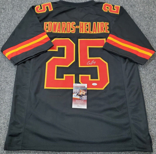 MVP Authentics Kansas City Chiefs Clyde Edwards-Helaire Autographed Signed Jersey Jsa Coa 152.10 sports jersey framing , jersey framing