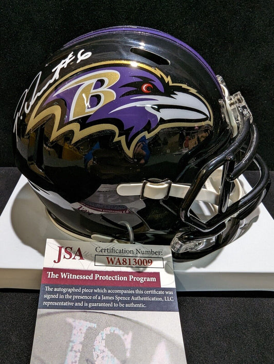 MVP Authentics Baltimore Ravens Patrick Queen Autographed Signed Mini Helmet Jsa Coa 126 sports jersey framing , jersey framing