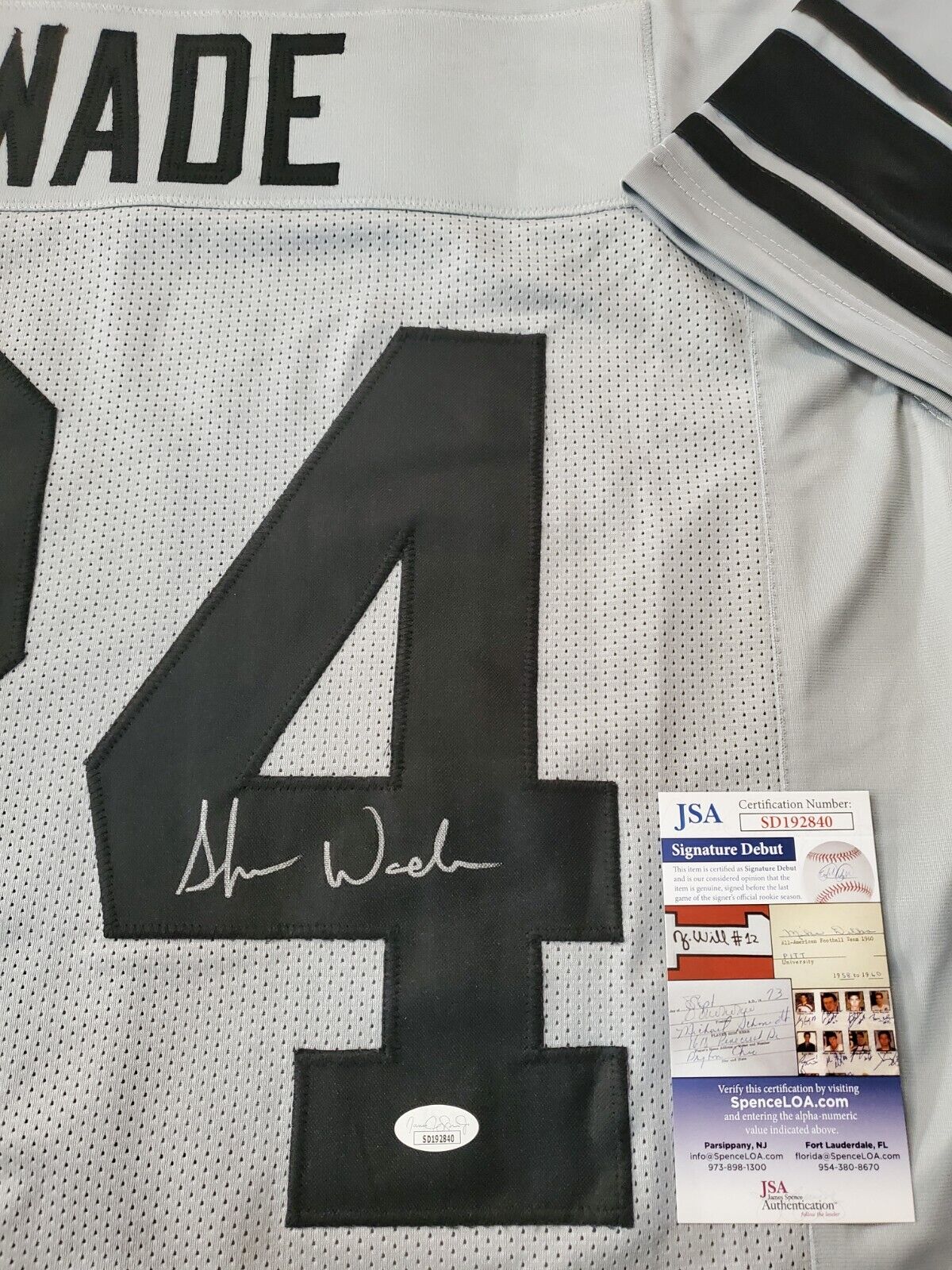 MVP Authentics Ohio State Buckeyes Shaun Wade Autographed Signed Jersey Jsa Signature Debut Coa 125.10 sports jersey framing , jersey framing