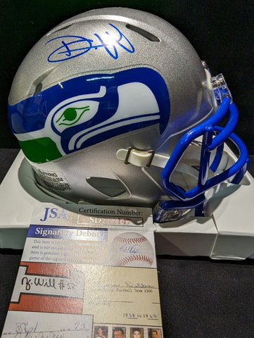 Devon Witherspoon Signed Seahawks Eclipse Alternate Speed Mini Helmet (JSA)