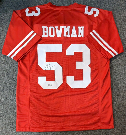 MVP Authentics San Francisco 49Ers Navorro Bowman Autographed Signed Jersey Jsa Coa 135 sports jersey framing , jersey framing