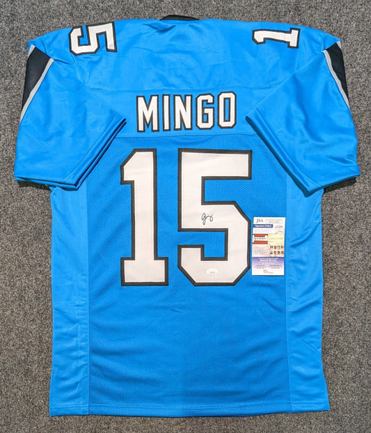 MVP Authentics Carolina Panthers Jonathan Mingo Autographed Signed Jersey Jsa  Coa 117 sports jersey framing , jersey framing