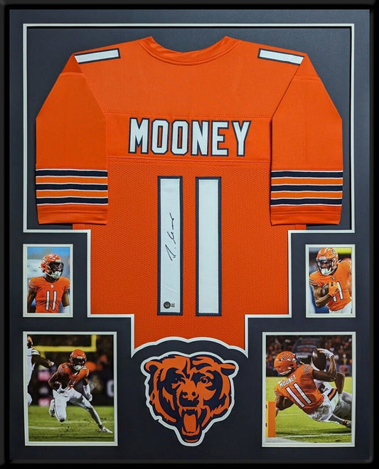 MVP Authentics Framed Chicago Bears Darnell Mooney Autographed Signed Jersey Beckett Holo 315 sports jersey framing , jersey framing