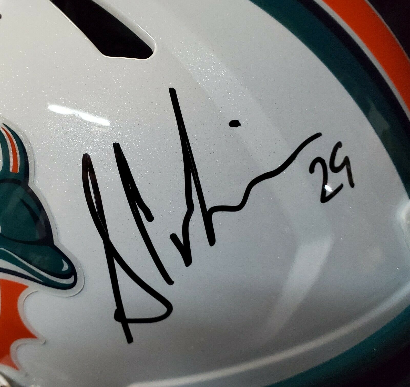 Miami Dolphins Oj Mcduffie Signed 5X Insc Full Size Speed Replica Helmet  Jsa Coa