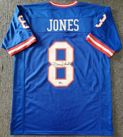 Daniel Jones Autographed New York (Blue #8) Custom Jersey – JSA – Palm  Beach Autographs LLC