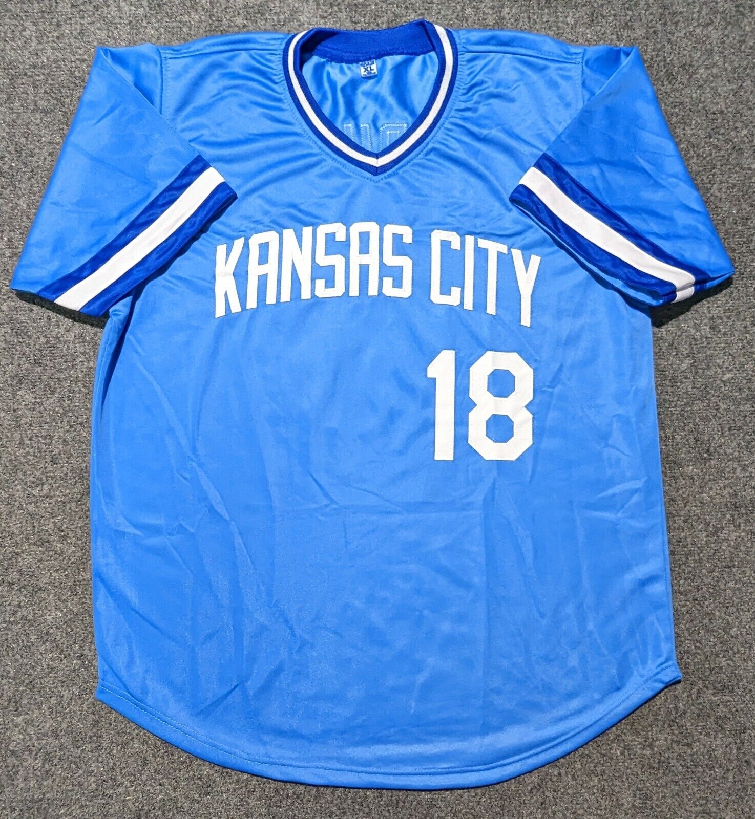 Kansas City Royals Bret Saberhagen Autographed Signed Custom Jersey Jsa Coa