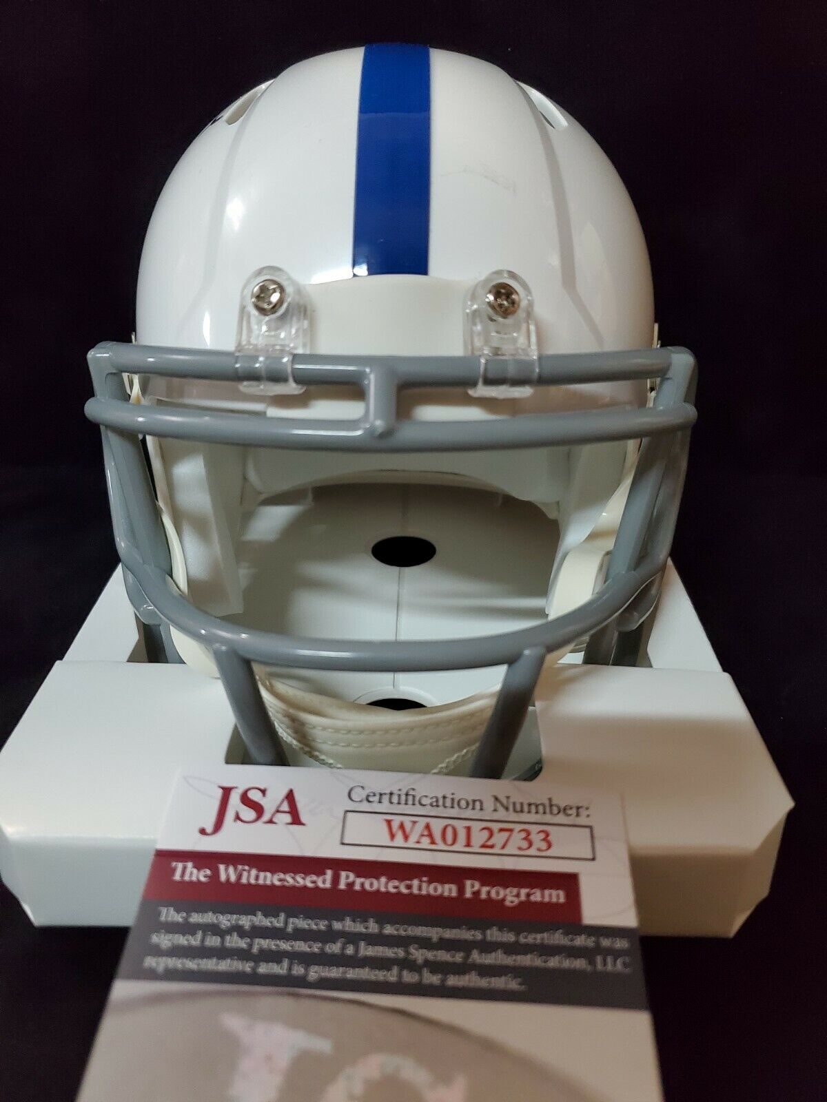 MVP Authentics Indianapolis Colts Isaiah Rodgers Autographed Signed Speed Mini Helmet Jsa Coa 67.50 sports jersey framing , jersey framing