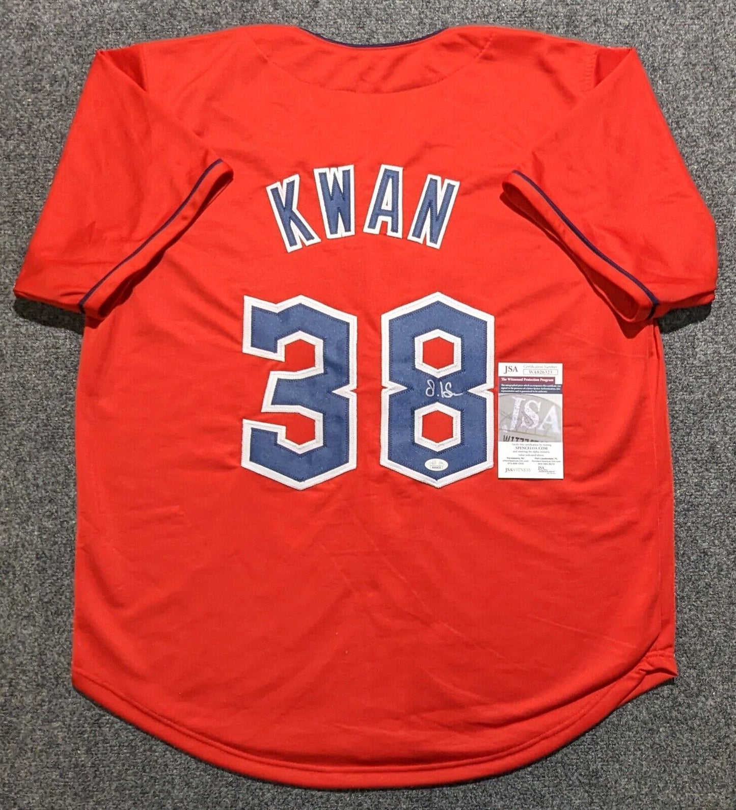 Steven Kwan 38 Cleveland Guardians Printed Baseball Jersey S
