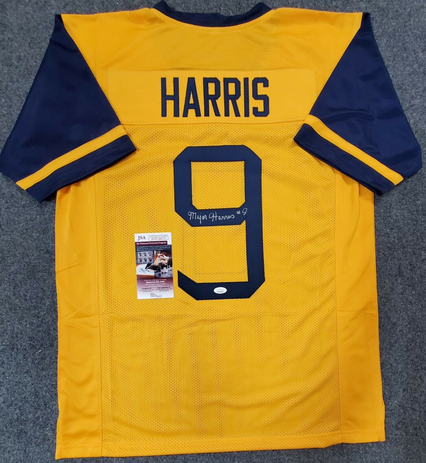 Geno Smith Signed West Virginia Mountaineers Jersey (PSA COA)