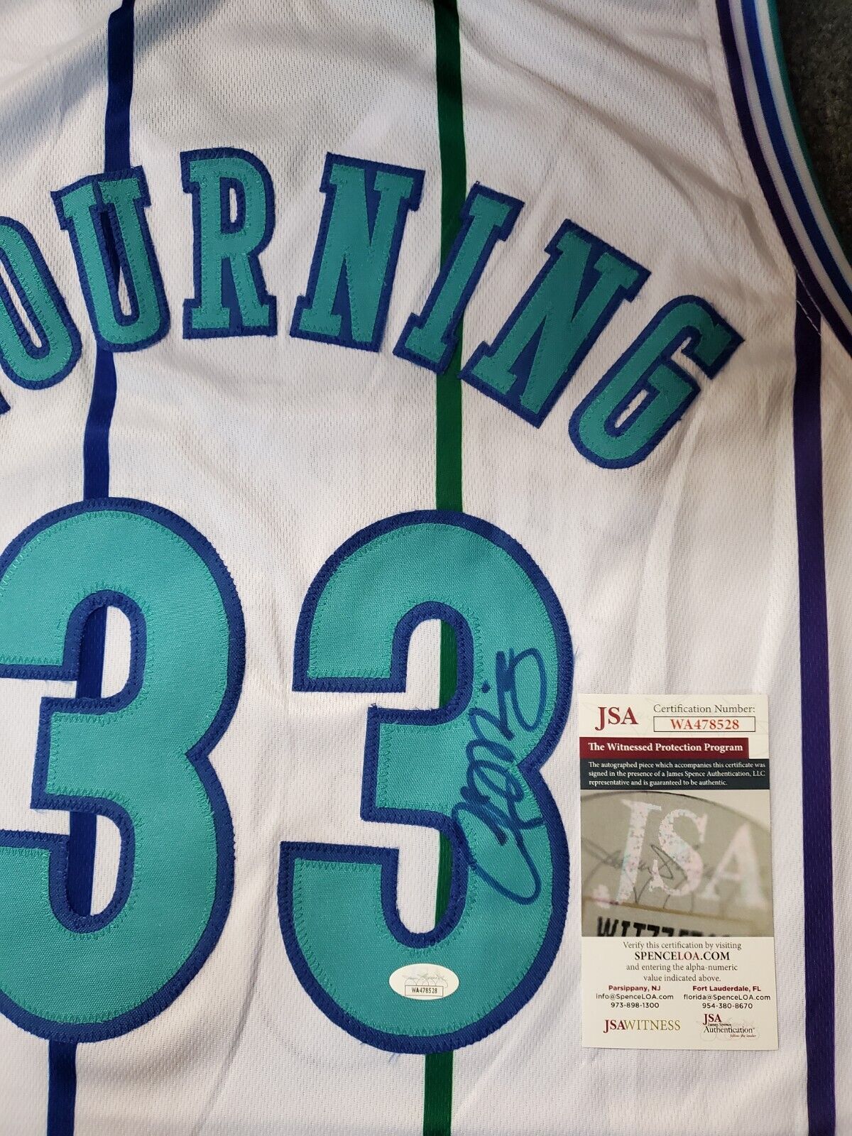 Miami Heat Alonzo Mourning Autographed Signed Jersey Jsa Coa – MVP  Authentics