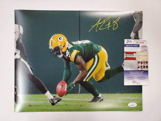 MVP Authentics Green Bay Packers Amari Rodgers Autographed 11X14 Photo Jsa Coa 71.10 sports jersey framing , jersey framing