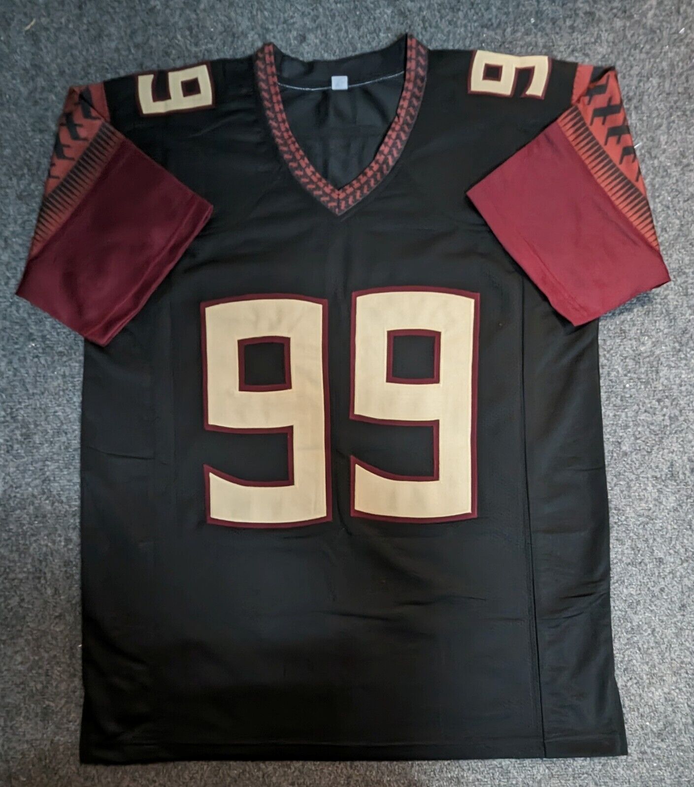 MVP Authentics Florida State Seminoles Brian Burns Autographed Signed Jersey Jsa Coa 143.10 sports jersey framing , jersey framing