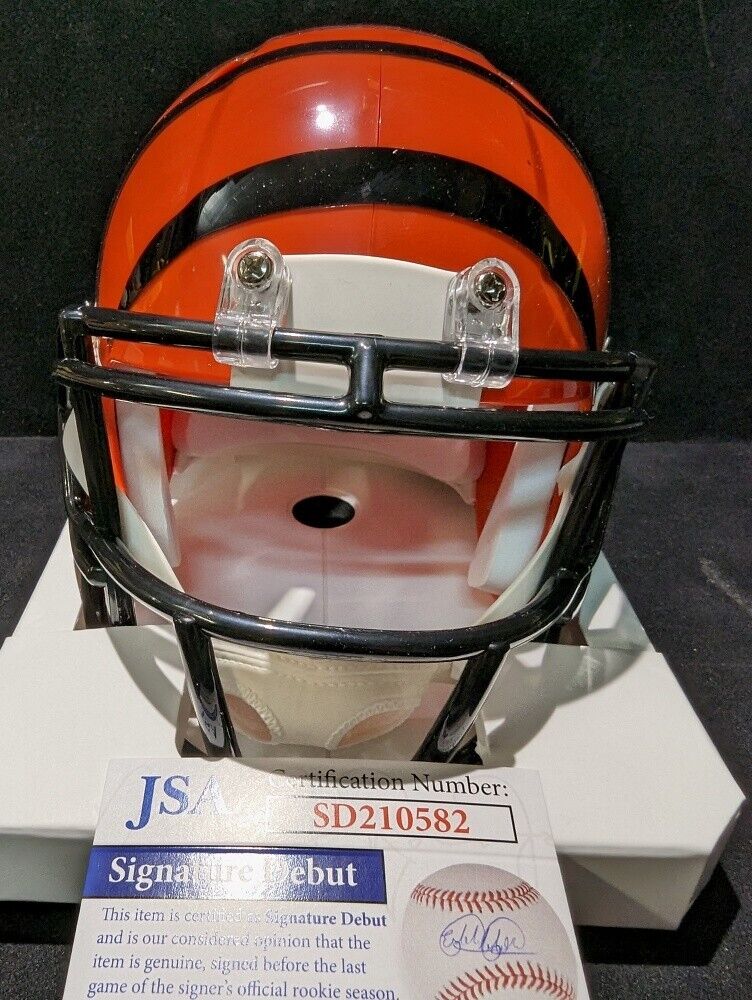 Bengals mini hot sale helmet