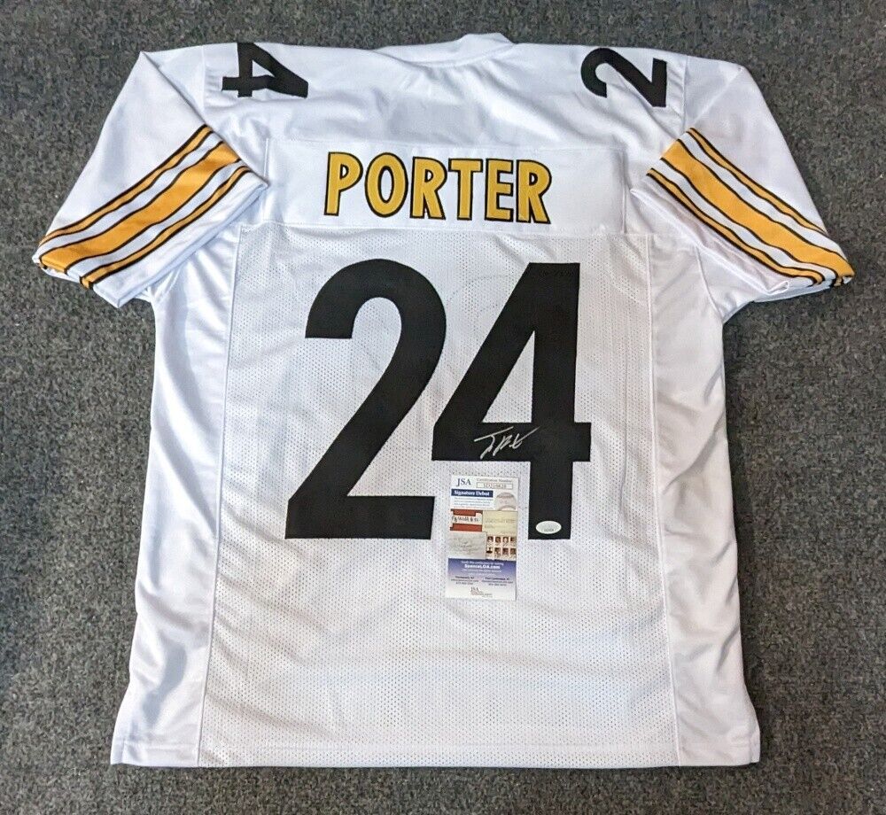 MVP Authentics Pittsburgh Steelers Joey Porter Jr Autographed Signed Jersey Jsa Coa 117 sports jersey framing , jersey framing