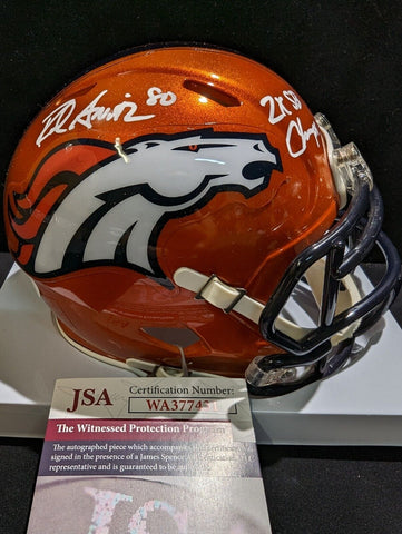 Denver Broncos Ed Mccaffrey Autographed Signed Speed Mini Helmet Jsa C –  MVP Authentics