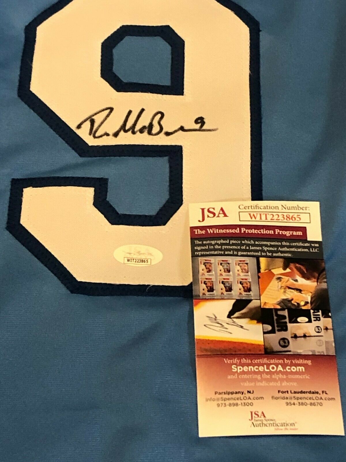 MVP Authentics Kansas City Royals Ryan Mcbroom Autographed Signed Jersey Jsa Coa 107.10 sports jersey framing , jersey framing