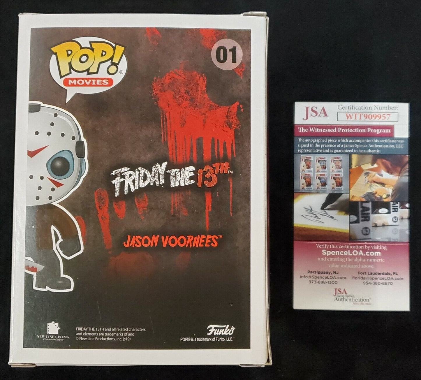 Funko Ari Lehman Signed Insc Friday The 13Th Jason Voorhees Funko Pop Jsa Coa 112.50 sports jersey framing , jersey framing