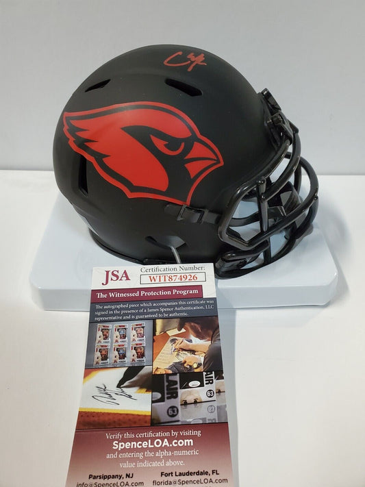 MVP Authentics Arizona Cardinals Chase Edmonds Autographed Eclipse Mini Helmet Jsa Coa 135 sports jersey framing , jersey framing