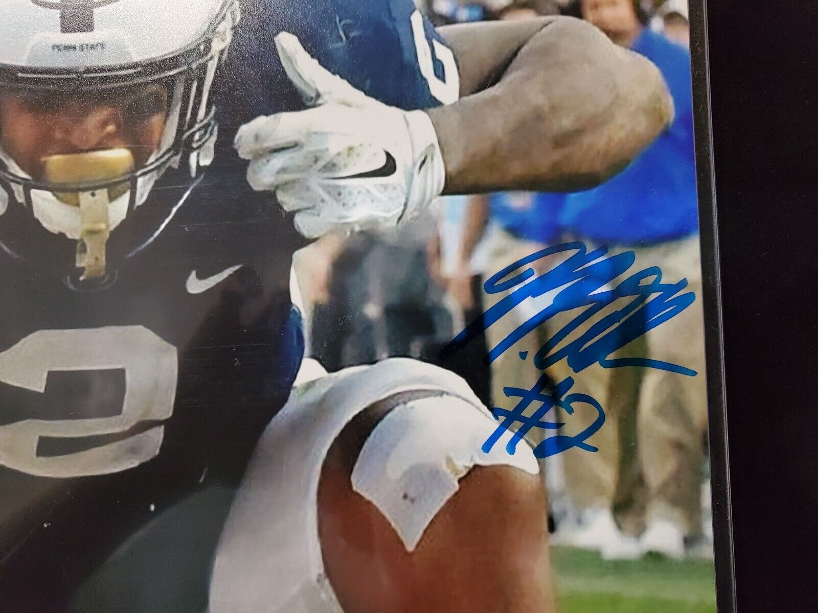 MVP Authentics Penn State Nittany Lions Marcus Allen Signed Inscribed 11X14 Photo Jsa  Coa 90 sports jersey framing , jersey framing